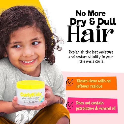 CurlyKids Hair Detangler Conditioner for Kids – Sulfate & Paraben Free, 8oz – Nourishing Formula for Kinky, Wavy & Curly Hair - görsel 9