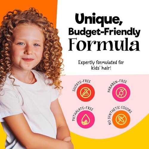 CurlyKids Frizz Control Paste - Anti-Frizz Styling Paste for Curly, Kinky, Coily & Mixed-Texture Hair - Smooth Edges, Tame Flyaways, Maximum Moisture, No Sticky Residue Formula for Kids Haircare, 6oz Avelisse
