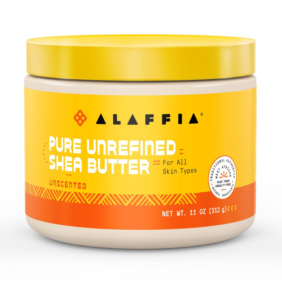 Alaffia Pure Unrefined Shea Butter - Unscented, 11 oz - Moisturizing Body Butter for Dry & Sensitive Skin - görsel 2