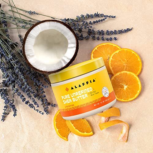 Alaffia Pure Unrefined Shea Butter - Unscented, 11 oz - Moisturizing Body Butter for Dry & Sensitive Skin - görsel 7