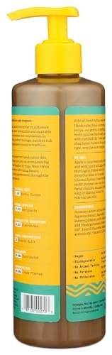 Alaffia Authentic African Black Soap - All-in-One Body Wash, Shampoo & Shaving Soap, Peppermint, 16 oz - Fair Trade, No Parabens, Non-GMO, No SLS Avelisse