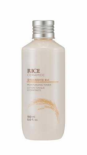 THE FACE SHOP Rice Ceramide Moisturizing Toner – Hydrating Korean Toner with Rice Water for Dry Skin, Strengthens Skin Barrier, 5.0 fl. oz. - görsel 2