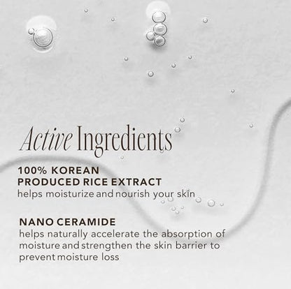THE FACE SHOP Rice Ceramide Moisturizing Toner – Hydrating Korean Toner with Rice Water for Dry Skin, Strengthens Skin Barrier, 5.0 fl. oz.
