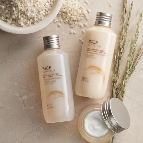 THE FACE SHOP Rice Ceramide Moisturizing Toner – Hydrating Korean Toner with Rice Water for Dry Skin, Strengthens Skin Barrier, 5.0 fl. oz. - görsel 14