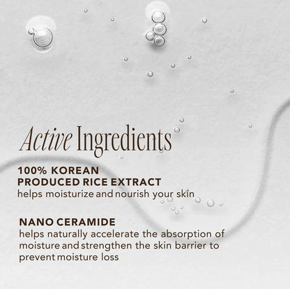 THE FACE SHOP Rice Ceramide Moisturizing Toner – Hydrating Korean Toner with Rice Water for Dry Skin, Strengthens Skin Barrier, 5.0 fl. oz.