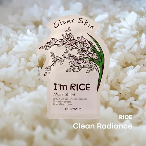 TONYMOLY I'm Rice Sheet Mask – Hydrating, Brightening & Soothing Korean Face Mask with Rice Extract & Vitamin Essence for Radiant Skin - görsel 12