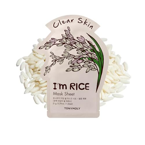 TONYMOLY I'm Rice Sheet Mask – Hydrating, Brightening & Soothing Korean Face Mask with Rice Extract & Vitamin Essence for Radiant Skin - görsel 2