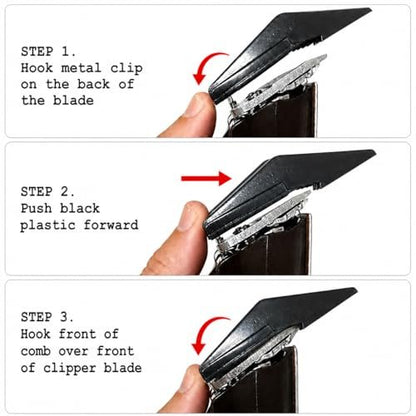 Miaco 7 Piece Universal Clipper Guide Comb Guard Set - Compatible with Oster, Andis, Wahl Professional Clippers Avelisse