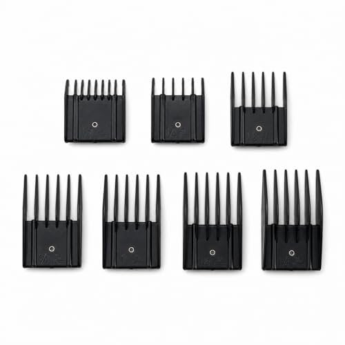 Miaco 7 Piece Universal Clipper Guide Comb Guard Set - Compatible with Oster, Andis, Wahl Professional Clippers Avelisse