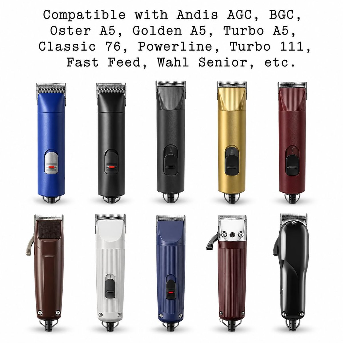 Miaco 7 Piece Universal Clipper Guide Comb Guard Set - Compatible with Oster, Andis, Wahl Professional Clippers Avelisse