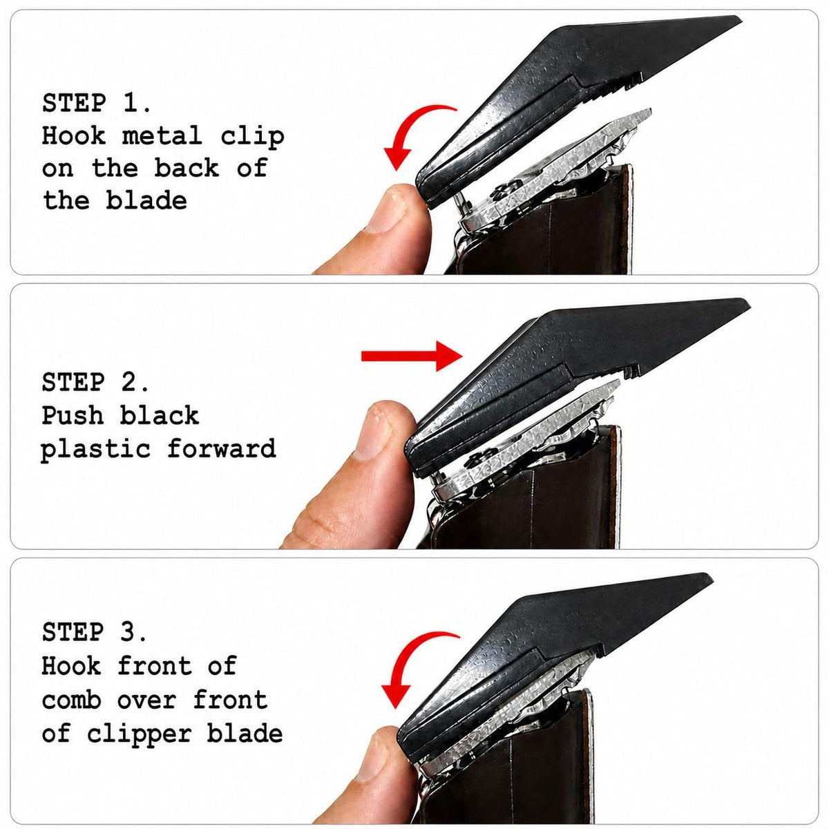 Miaco 7 Piece Universal Clipper Guide Comb Guard Set - Compatible with Oster, Andis, Wahl Professional Clippers Avelisse
