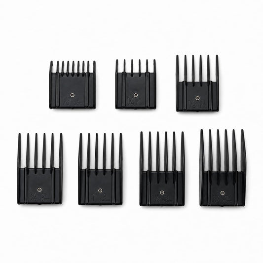 Miaco 7 Piece Universal Clipper Guide Comb Guard Set - Compatible with Oster, Andis, Wahl Professional Clippers Avelisse
