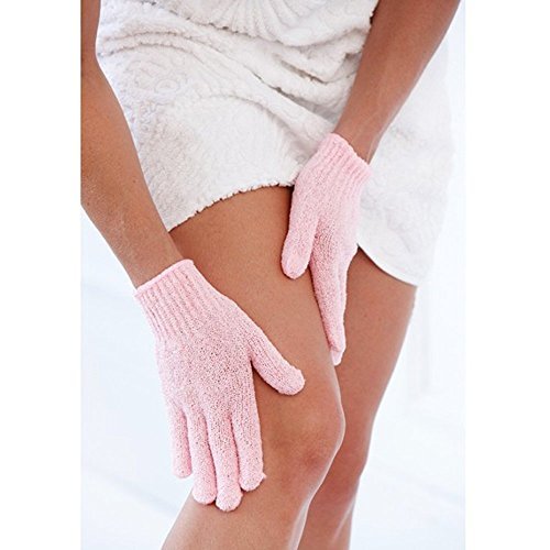 ATB Premium Exfoliating Gloves (4 Pairs) - Dual-Texture Nylon Scrub Mitts for Body Exfoliation in Bath or Shower - Luxury Spa Accessories for Men and Women - görsel 10