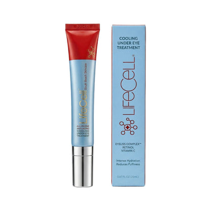 LifeCell All-in-One Eye Treatment – Anti-Aging Under Eye Cream for Puffiness, Dark Circles & Wrinkles – With Retinol, Vitamin C, Peptides & Hyaluronic Acid – Cooling Application Avelisse