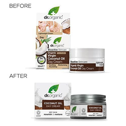 Organic Doctor Virgin Coconut Oil Day Cream - 1.7 oz Natural Moisturizer