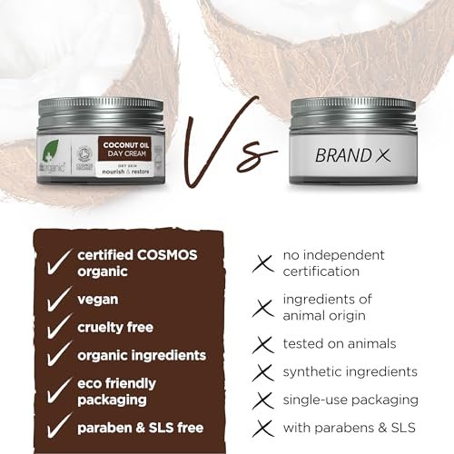 Organic Doctor Virgin Coconut Oil Day Cream - 1.7 oz Natural Moisturizer - görsel 4
