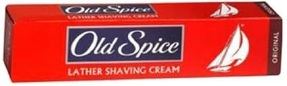 Original Old Spice Lather Shaving Cream Tube - 2.45 oz (70g) - Classic Smooth Shave