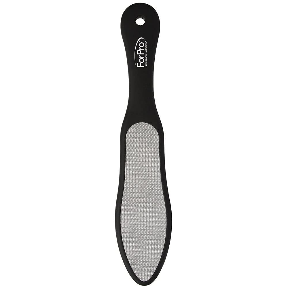 ForPro Black Bear Stainless Steel Pedicure File - Double-Sided Callus Remover for Heels and Feet, 10.5 Inches - görsel 5