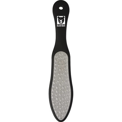 ForPro Black Bear Stainless Steel Pedicure File - Double-Sided Callus Remover for Heels and Feet, 10.5 Inches