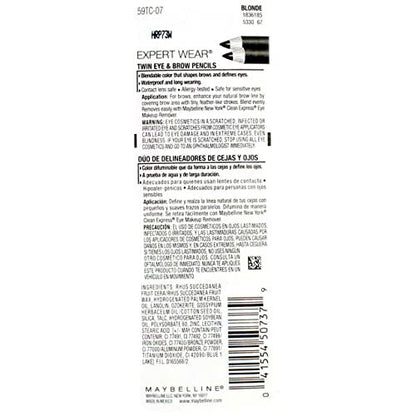 Maybelline Expert Eyes Brow and Eye Pencil, Blonde (107) - 4 Pack Avelisse