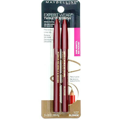 Maybelline Expert Eyes Brow and Eye Pencil, Blonde (107) - 4 Pack Avelisse