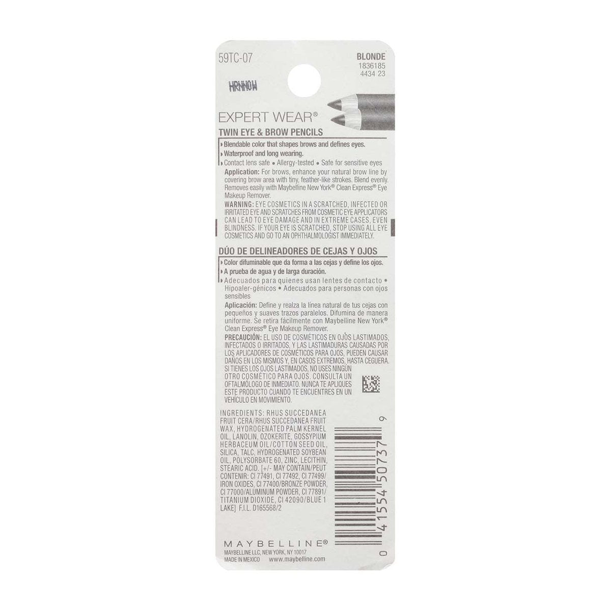 Maybelline Expert Eyes Brow and Eye Pencil, Blonde (107) - 4 Pack Avelisse