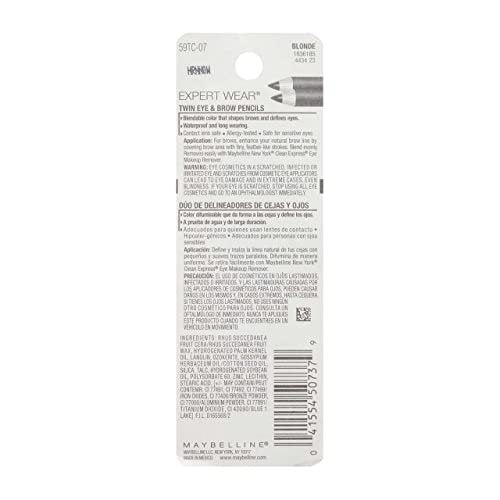 Maybelline Expert Eyes Brow and Eye Pencil, Blonde (107) - 4 Pack Avelisse