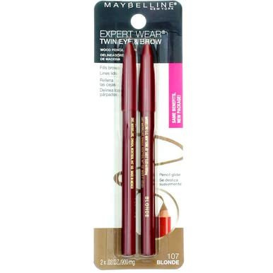 Maybelline Expert Eyes Brow and Eye Pencil, Blonde (107) - 4 Pack Avelisse