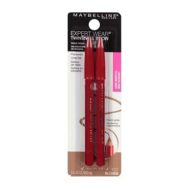 Maybelline Expert Eyes Brow and Eye Pencil, Blonde (107) - 4 Pack Avelisse