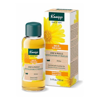 Kneipp Joint & Muscle Arnica Bath Oil – Soothe Achy Joints & Post-Workout Muscles – Vegan, 3.38 fl oz (10 Baths) Avelisse