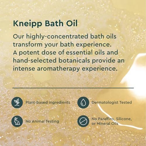 Kneipp Joint & Muscle Arnica Bath Oil – Soothe Achy Joints & Post-Workout Muscles – Vegan, 3.38 fl oz (10 Baths) Avelisse
