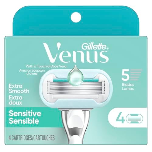 Gillette Venus Deluxe Smooth Sensitive Women's Razor Blade Refills, 4 Count - görsel 15