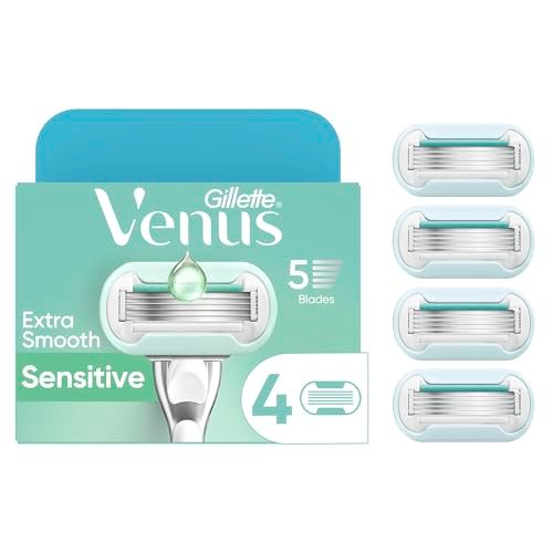 Gillette Venus Deluxe Smooth Sensitive Women's Razor Blade Refills, 4 Count - görsel 1