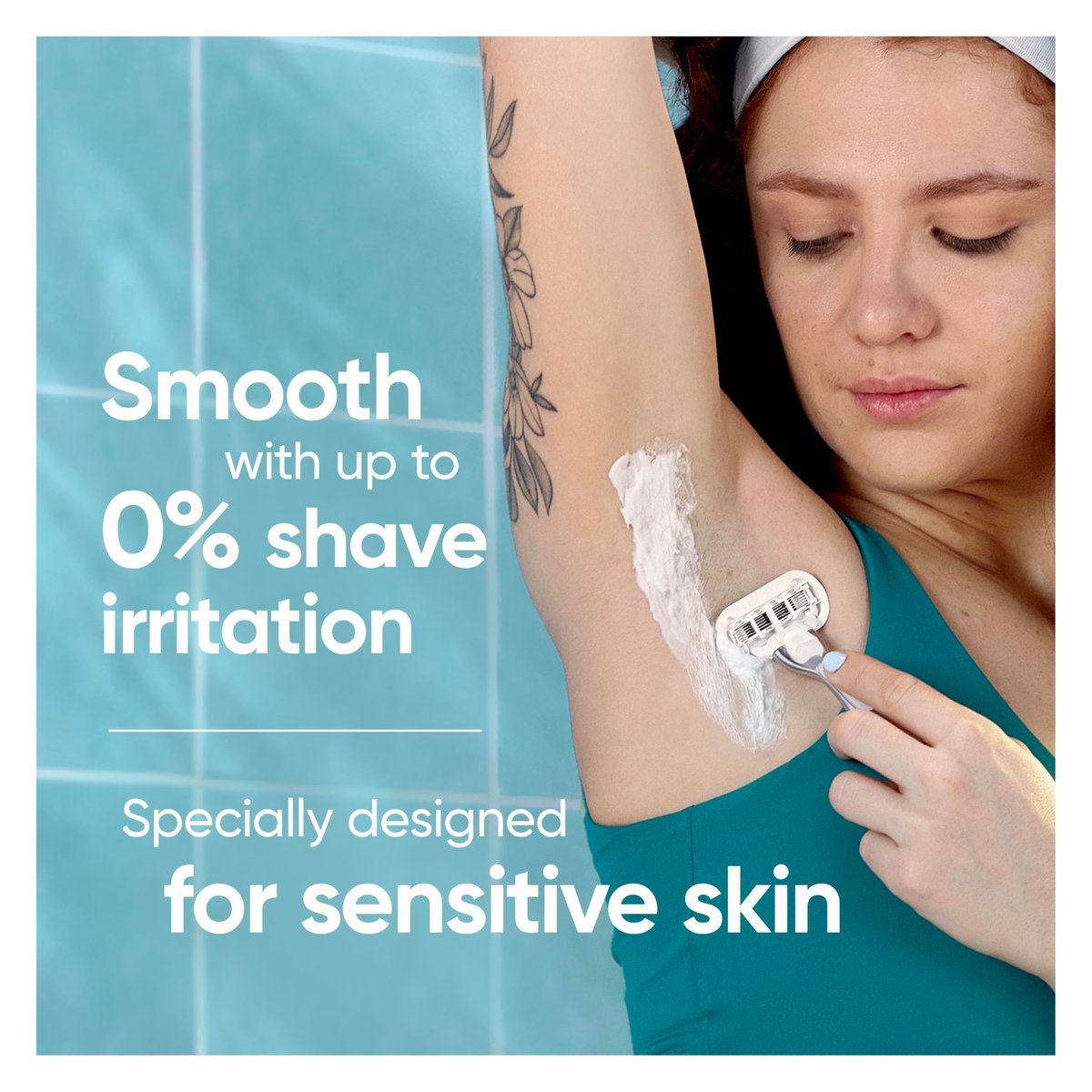 Gillette Venus Deluxe Smooth Sensitive Women's Razor Blade Refills, 4 Count - görsel 6