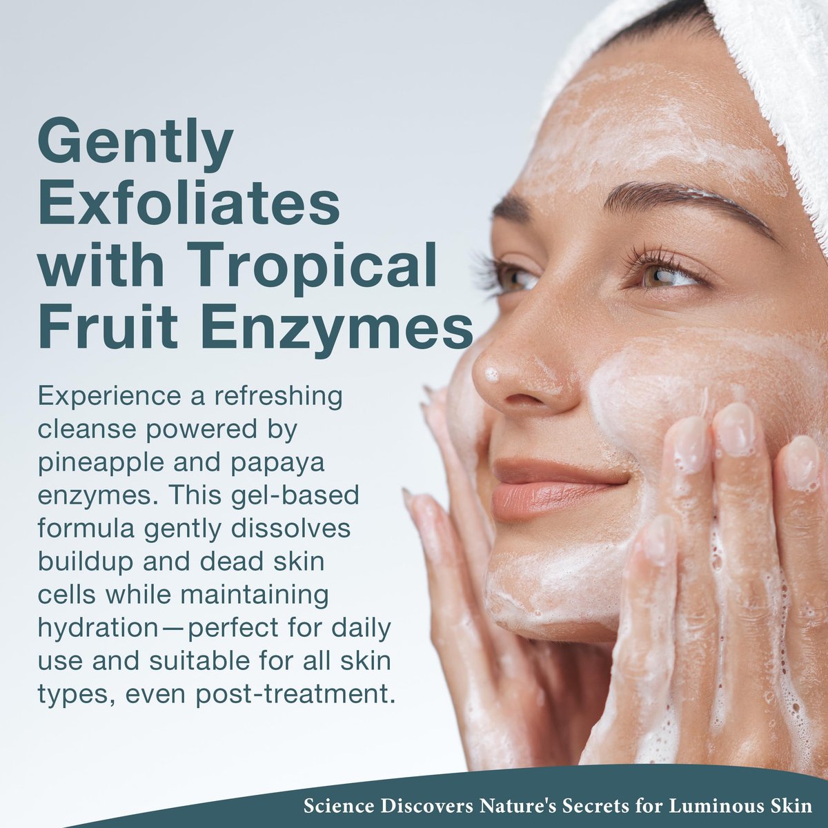 Lira Clinical BIO Enzyme Cleanser for Sensitive Skin - Papaya Enzyme Gel Face Wash - Hydrophilic Exfoliating Facial Cleanser - Deep Cleansing Skincare with Hydrating Care - 6 Oz Avelisse