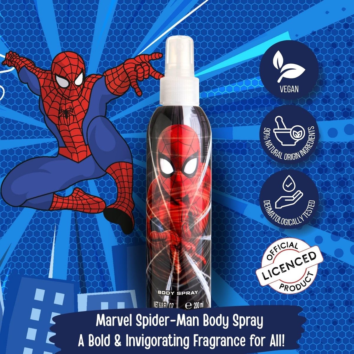 Marvel Spider-Man Cool Cologne for Kids, 6.8 Fl Oz Avelisse