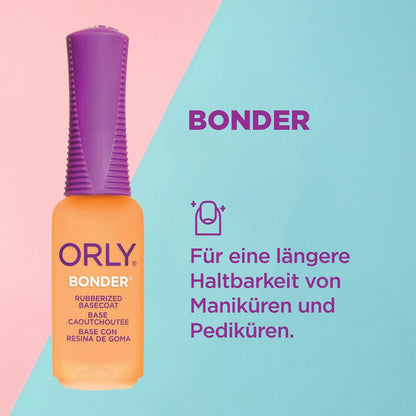 Orly Bonder Rubberized Nail Base Coat – 0.3 oz | Long-Lasting Nail Polish Base