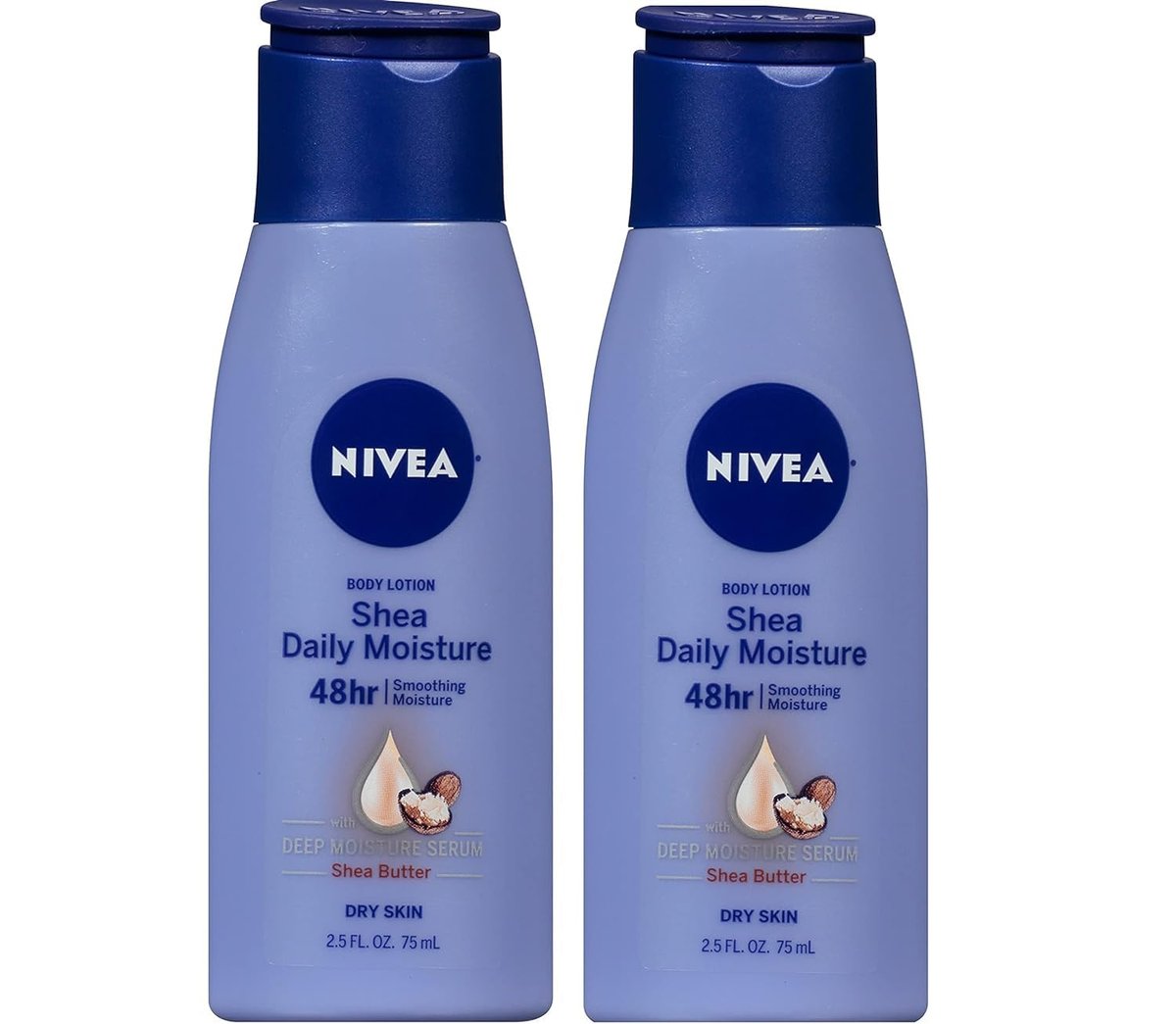 NIVEA Smooth Sensation Body Lotion, 2.5 Fl Oz (Pack of 2) – Hydrating Moisturizer for Dry Skin - görsel 1