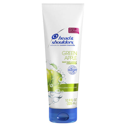 Head & Shoulders Green Apple Conditioner 13.5 Fl Oz – Dandruff Control & Silky Hair Avelisse