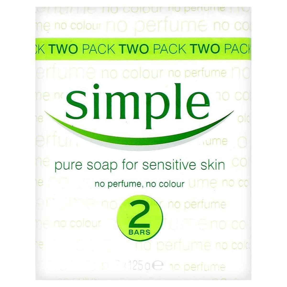 Simple 2-Pack Pure Soap for Sensitive Skin - Gentle, Fragrance-Free Bar Soap (4.4 oz Each) - görsel 1