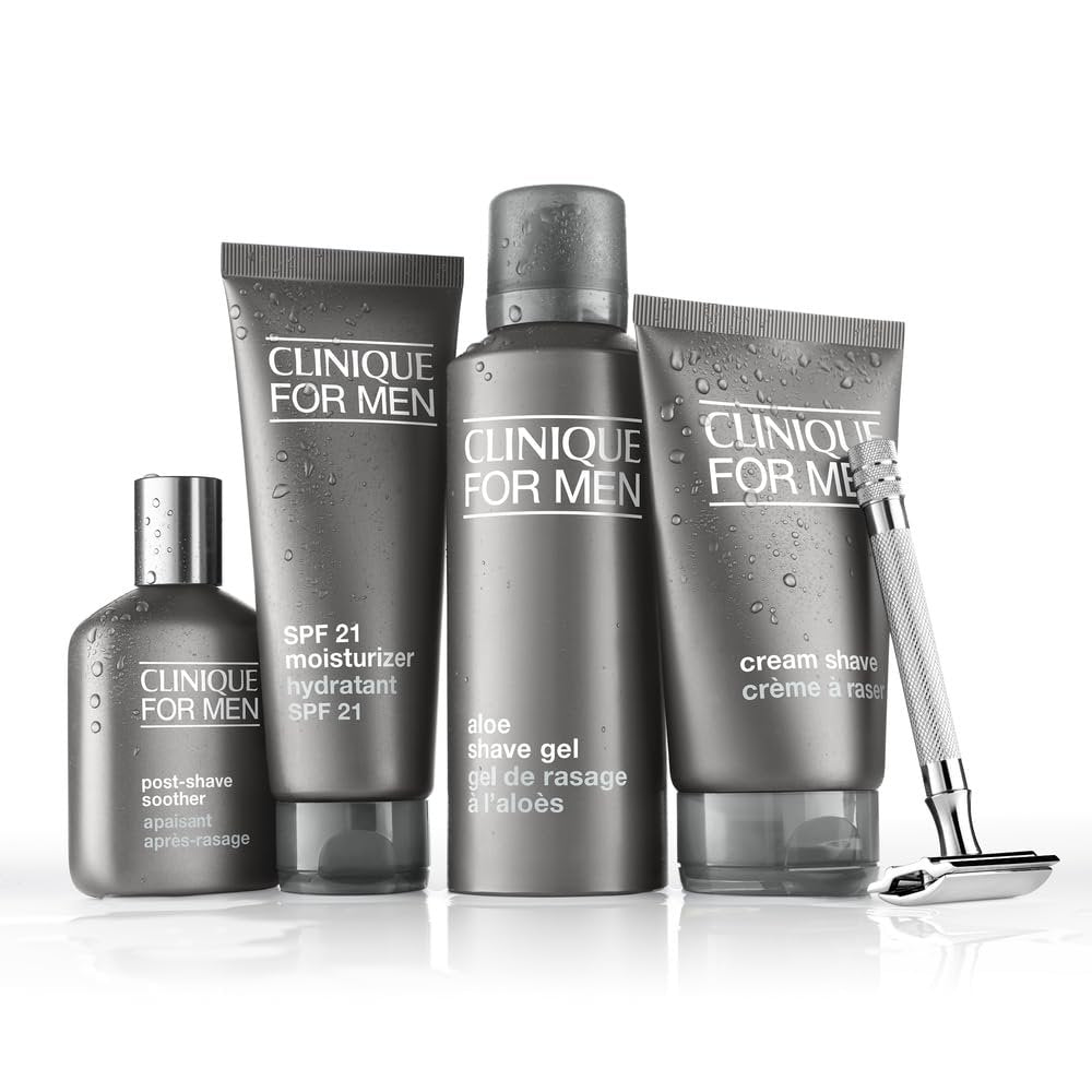 Clinique For Men Aloe Shaving Gel - Oil-Free Formula Softens Beard for Smooth, Close Shave, 4.2 Fl Oz Avelisse