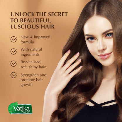 Vatika Naturals Hot Oil Hair Mask - Black Seed & Multivitamin for Dry, Damaged Hair - Nourishing & Strengthening Deep Conditioning Treatment, Soft & Smooth Hair - 500ml Avelisse
