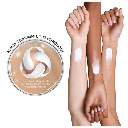 Almay Skintone Matching Foundation, Smart Shade Face Makeup with SPF 15, Hypoallergenic, Oil-Free, Dermatologist-Tested, 200 Light Medium, 1 fl oz Avelisse