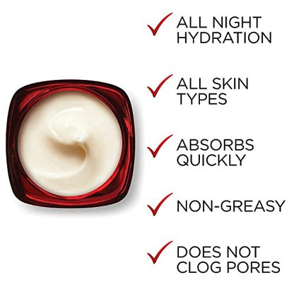 L'Oreal Paris Revitalift Triple Power Anti-Aging Overnight Mask with Pro Retinol, Hyaluronic Acid & Vitamin C, Reduce Wrinkles, 1.7 Oz