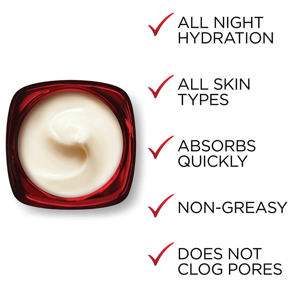L'Oreal Paris Revitalift Triple Power Anti-Aging Overnight Mask with Pro Retinol, Hyaluronic Acid & Vitamin C, Reduce Wrinkles, 1.7 Oz - görsel 8