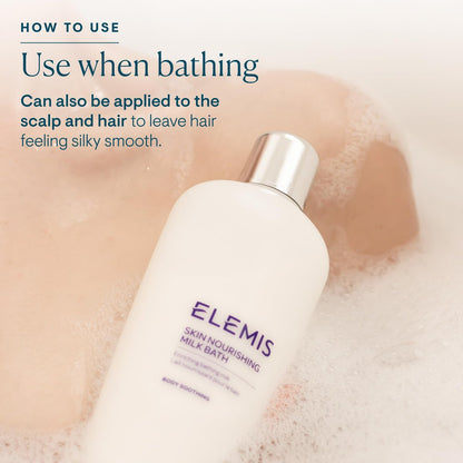 ELEMIS Skin Nourishing Milk Bath – Softening Body Cleanser for Dry Skin, 400ml Avelisse