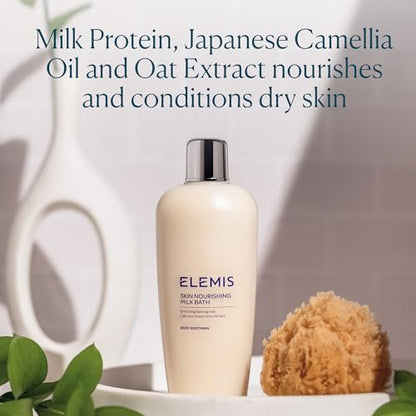 ELEMIS Skin Nourishing Milk Bath – Softening Body Cleanser for Dry Skin, 400ml Avelisse