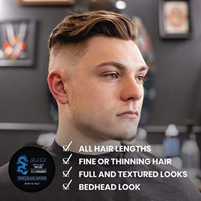 Billy Jealousy Slush Fund Styling Mud – 3 oz Premium Hair Styling Wax for Men Avelisse