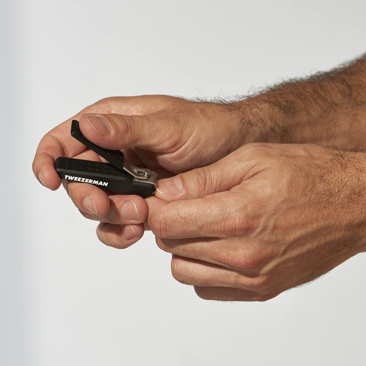 Tweezerman Precision Grip Fingernail Clipper - Stainless Steel, Black Avelisse