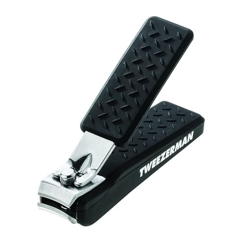 Tweezerman Precision Grip Fingernail Clipper - Stainless Steel, Black Avelisse